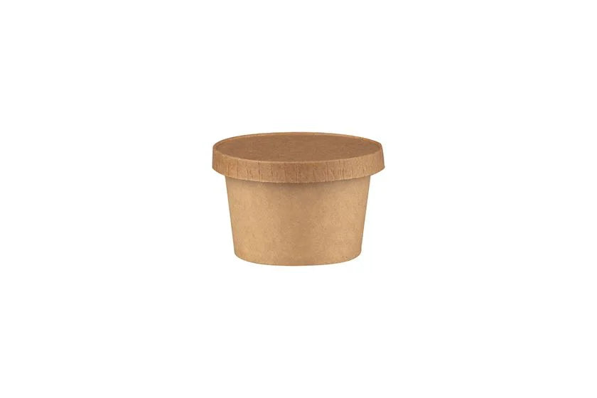 Sosiere/cupe din carton natur 60 ml, 100 buc/set