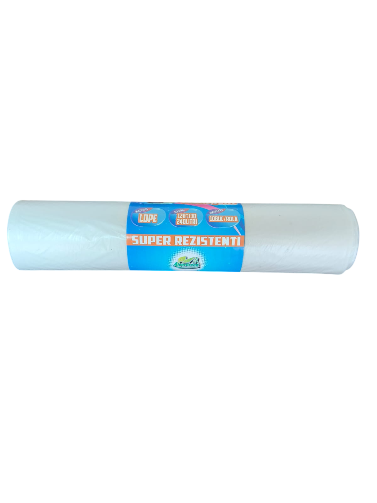 Saci menajeri transparenti, 240L, LDPE, 10 buc/rola