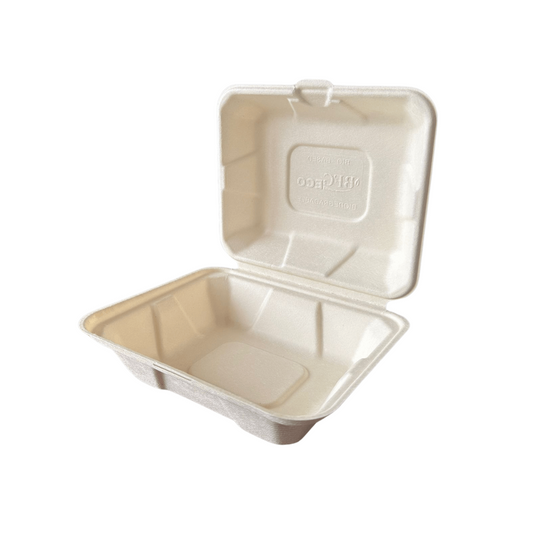 Caserole BIO cu capac din trestie de zahar meniu mic HB9, 50 buc/set b