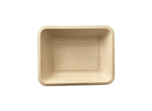 Caserole TERMO biodegradabile, 1 compartiment, 50 buc/set b