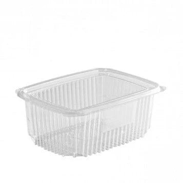 Caserole transparente cu capac atasat PET, DIVERSE MARIMI, 100 buc/set