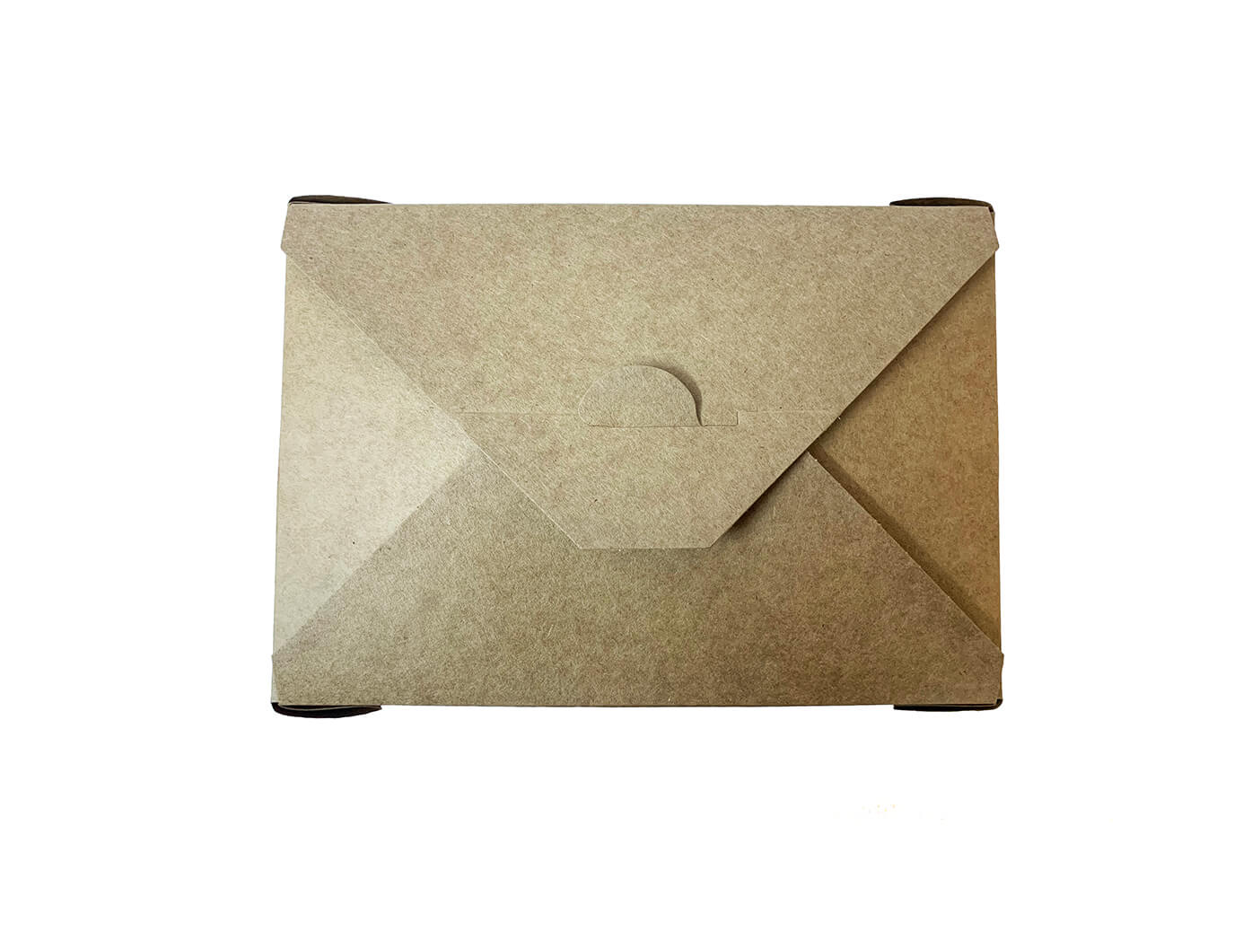 Cutii carton kraft meniuri catering 195 x 140 x H 48 mm, 50 buc/set bio2k