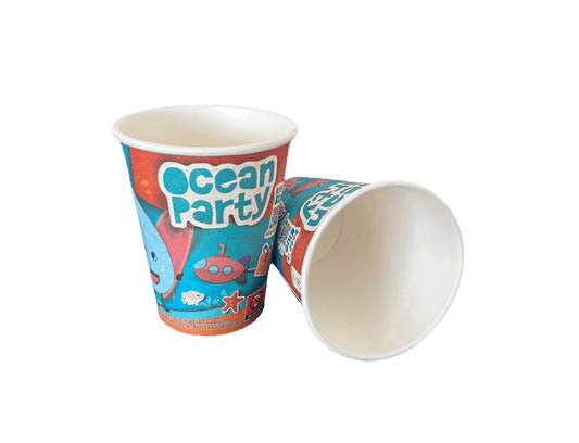 Pahare de carton Party Ocean, 8 oz (237 ml), 8 buc/set petrecere