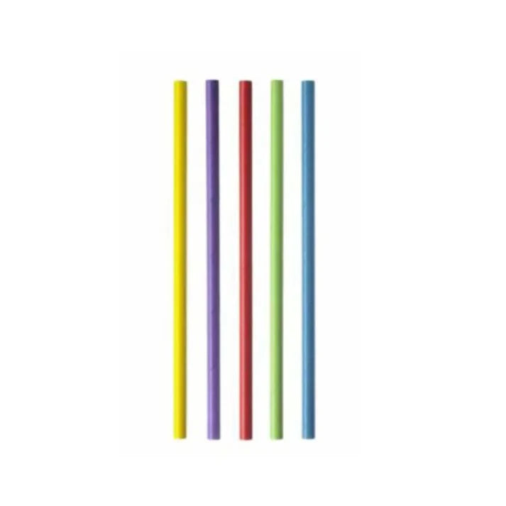 Paie color din hartie, drepte, 8 x 210 mm, 500 buc/set