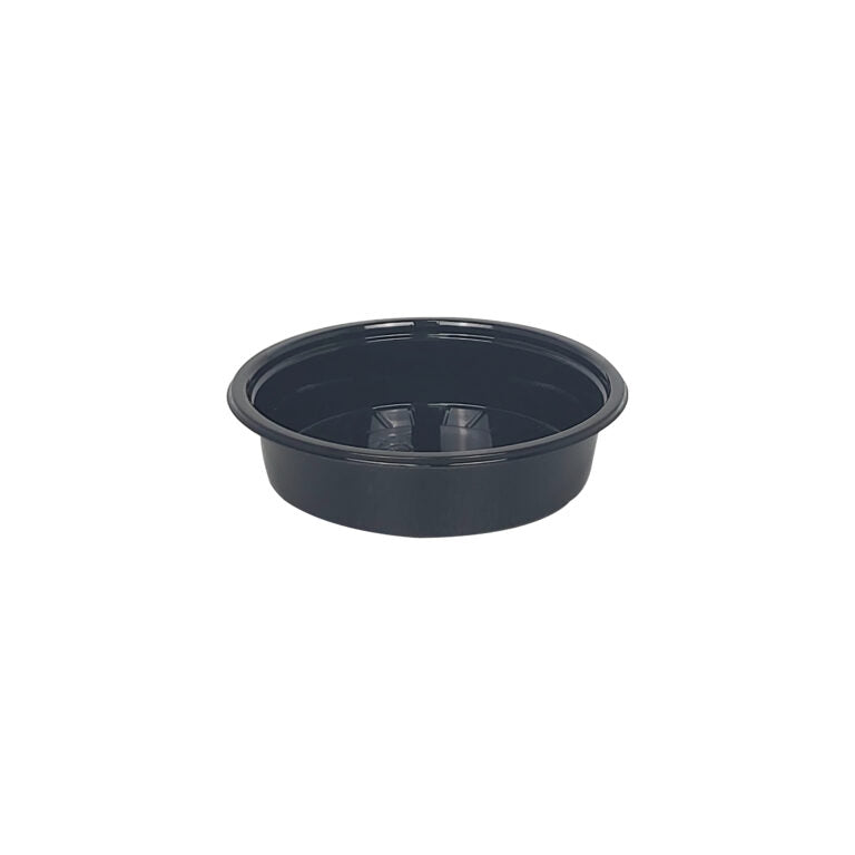 Sosiere negre rotunde cu capac detasat, 50ml, 100buc/set