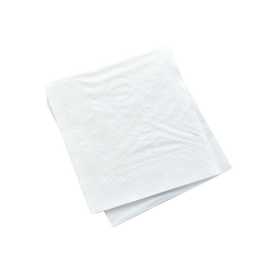 Servetele de BAR albe, 2 straturi, 24 x 24 cm, 200 buc/pachet