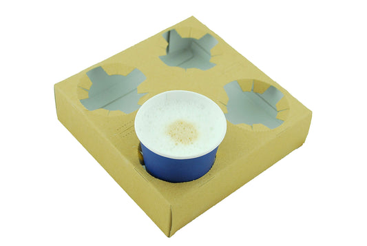 Suporturi pentru 4 pahare din carton, 50 buc/set