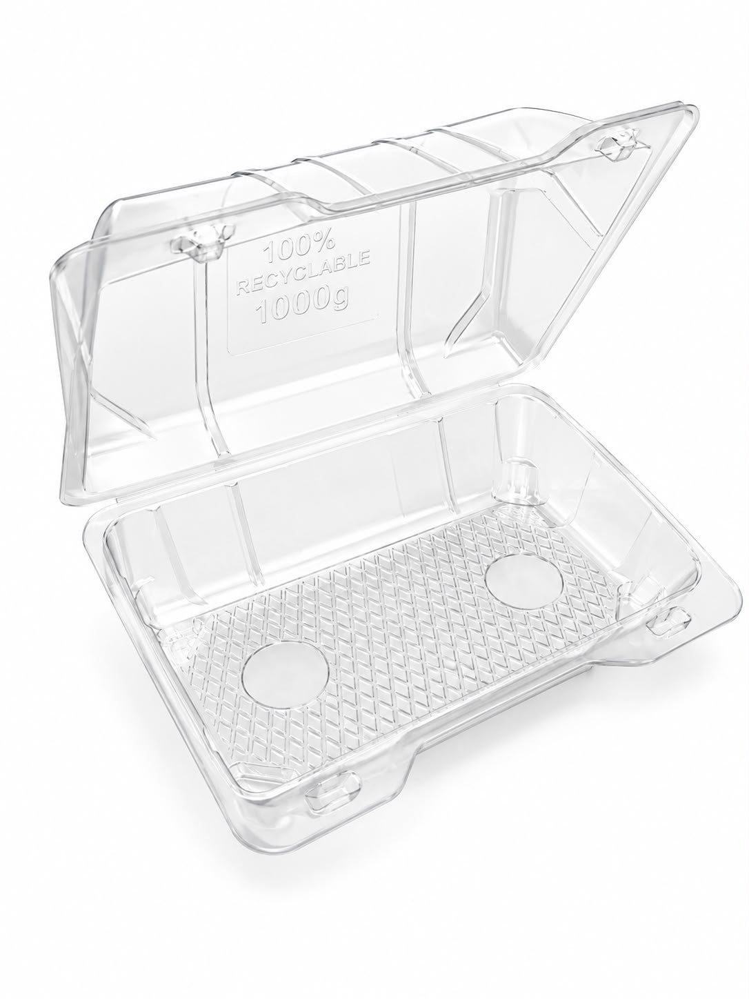 Cutii de patiserie transparente cu capac 185 × 273 mm, H 77 mm