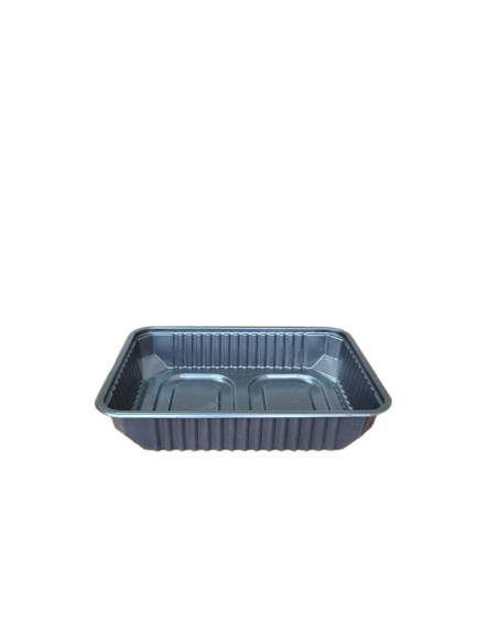 Caserole negre cu capac transparent inclus, 500 ml, 173*129*34 mm, 50 buc/set