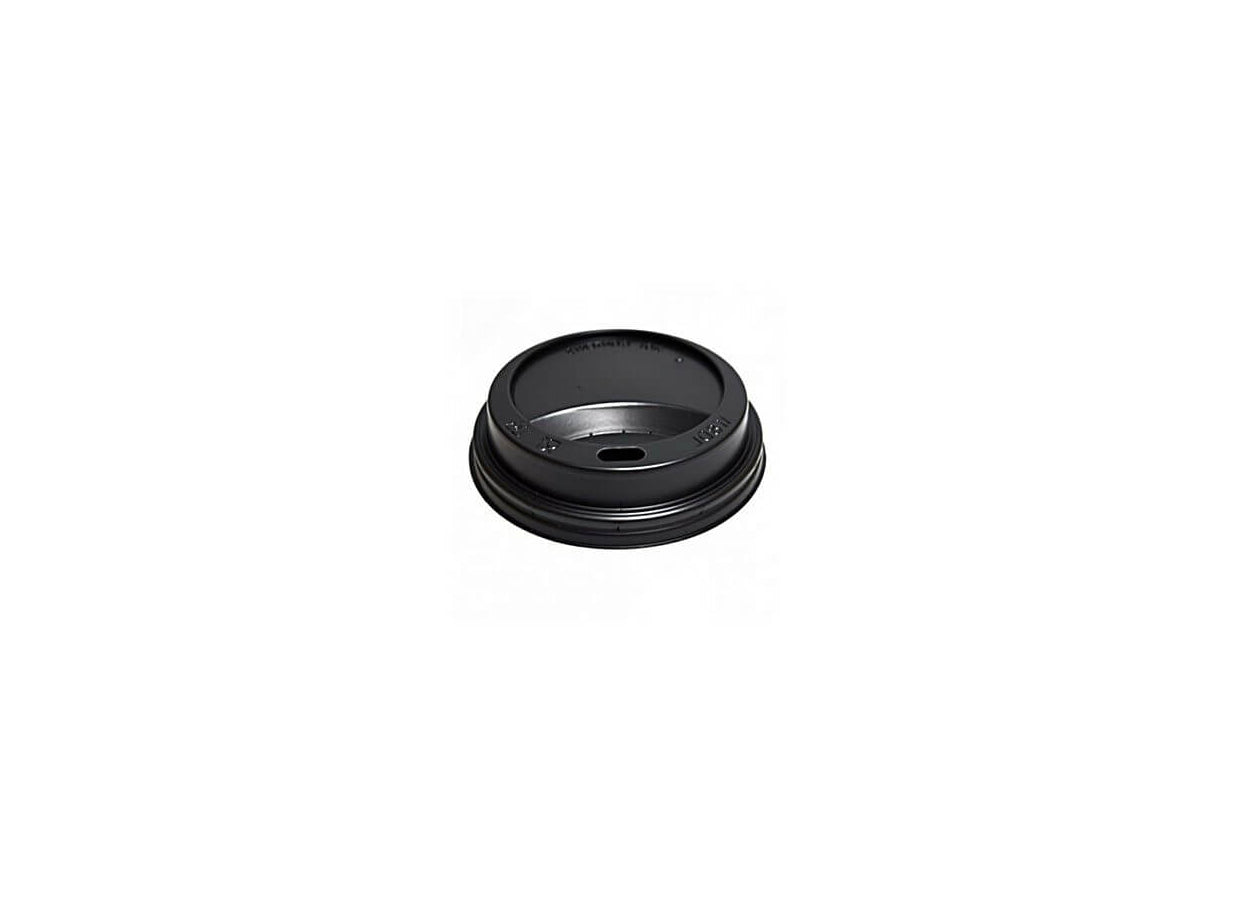 Capace negre pentru pahare de 4 oz pentru bauturi calde, 100 buc/set