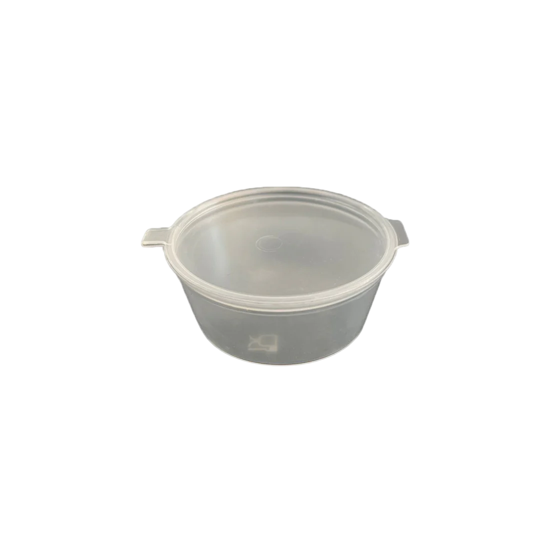 Sosiere rotunde din PP cu capac atasat , 1 oz, 100 buc/set