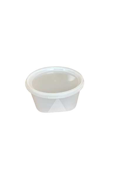 Boluri pentru supa din PP transparent cu sigiliu si capac transparent 560ml, 50buc/set