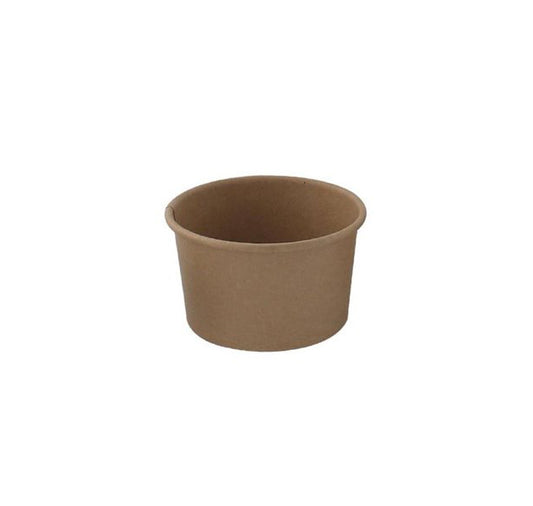Sosiere kraft din carton 60 ml, 100 buc/set