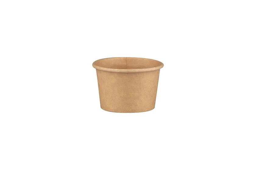 Sosiere/cupe din carton natur 60 ml, 100 buc/set
