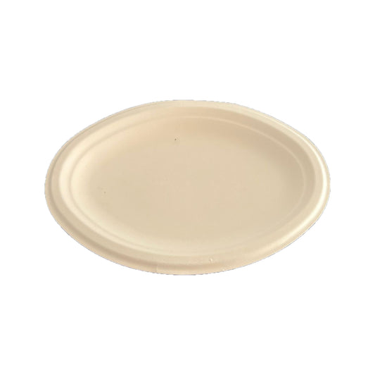 Farfurii BIO ovale, diametru 26 cm, 50 buc/set