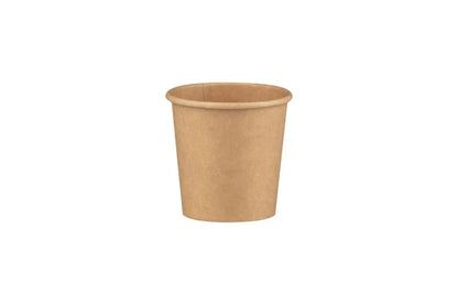 Sosiere/cupe din carton natur 120 ml, 100 buc/set