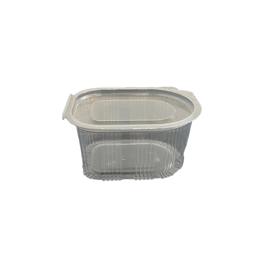 Sosiere ovale cu capac atasat, 80ml, 100 buc/set