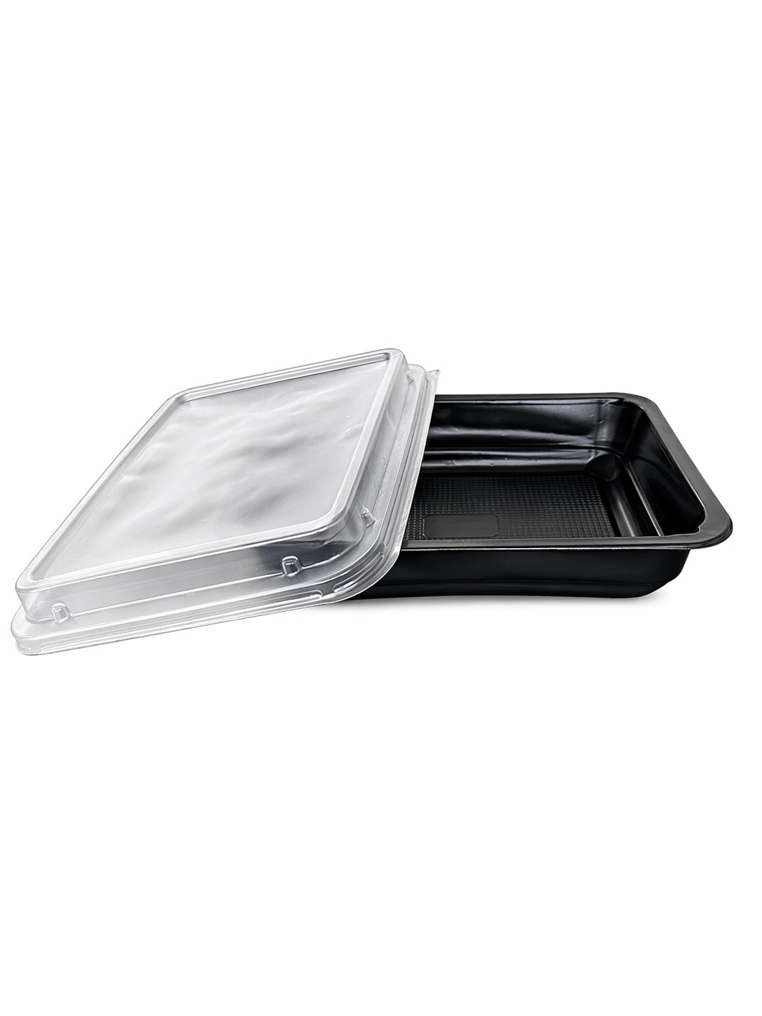 Caserole negre TERMO din PP, 1 compartiment, 227*178*45 mm, 50 buc/set