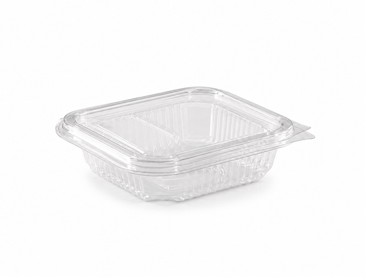 Caserole transparente cu capac atasat PET,  150CC, 100 buc/set