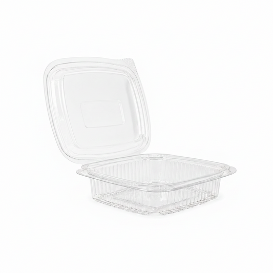 Caserole transparente cu capac atașat PET groase, 150 cc, 100 buc/set