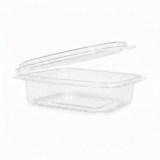 Caserole transparente cu capac atașat PET groase, 250 cc, 100 buc/set
