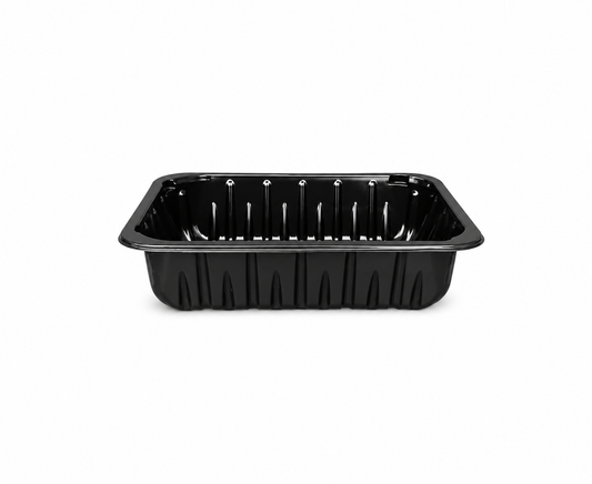 Caserole negre termo, 187*137*50 mm, 50 buc/set