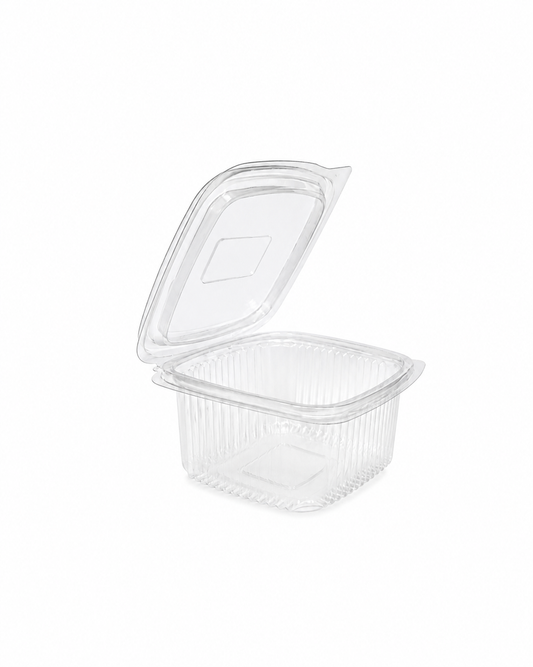 Caserole din PP, transparente cu capac atasat, 500 CC, 100 buc/set