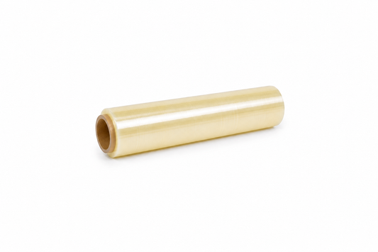 Folie stretch alimentara galbena, 30cm latime
