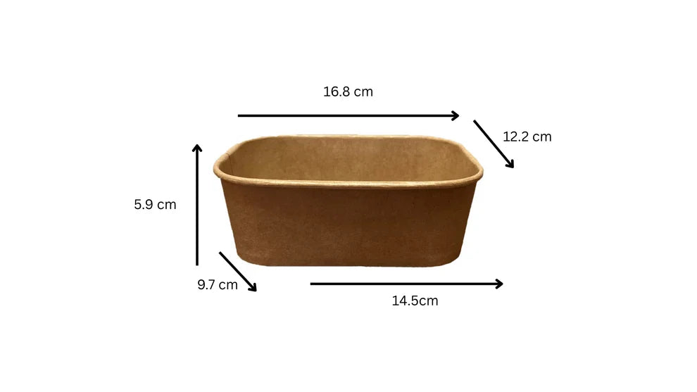 Caserole carton rectangulare 750 ml