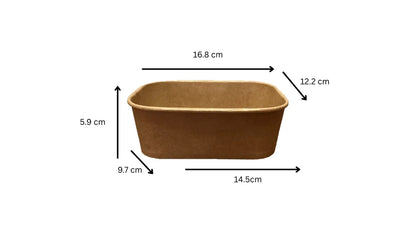 Caserole carton rectangulare 750 ml