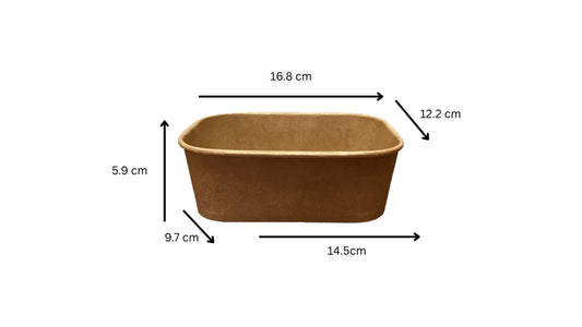 Caserole carton rectangulare 750 ml