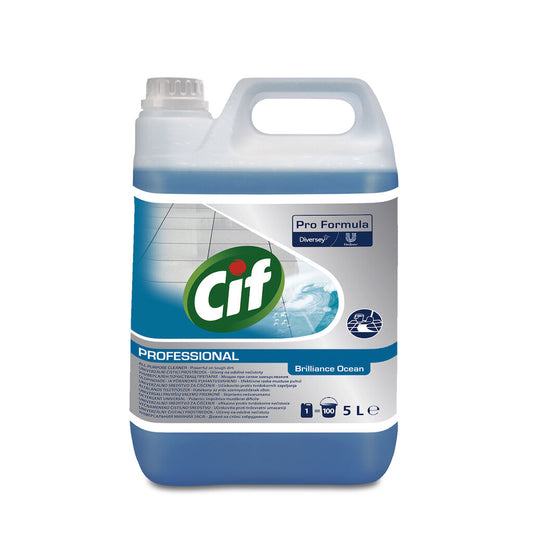 Cif detergent pentru pardoseala brilliance ocean,  5L
