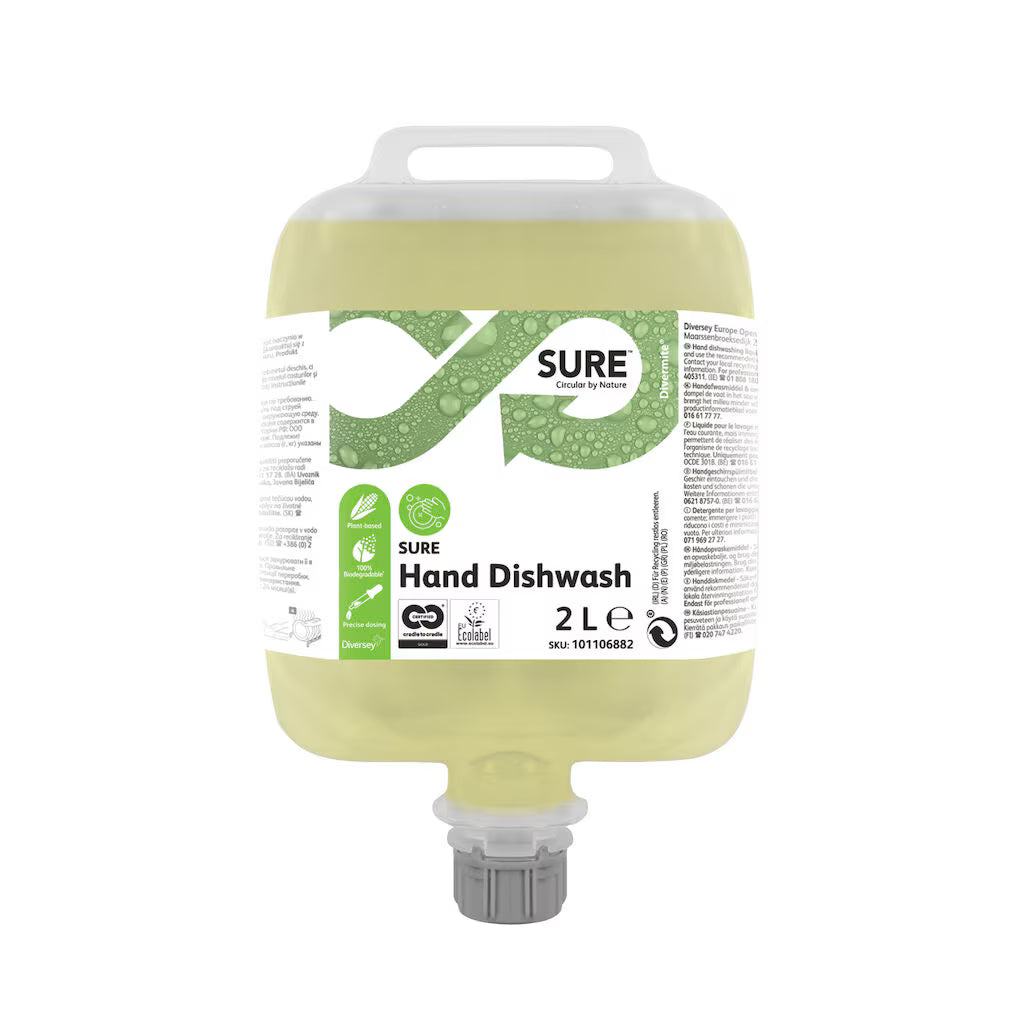 Sure detergent  lichid pentru spălarea manuală a vaselor, 2L