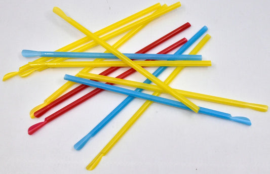 Paie reutilizabile color cu lingurita, 500buc/set