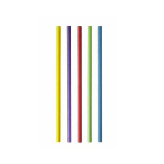 Paie color din hartie, drepte, 8 x 210 mm, 500 buc/set