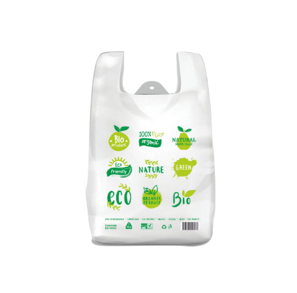 Pungi BIO mici cu manere, 24 x 40 cm, 50 buc/set
