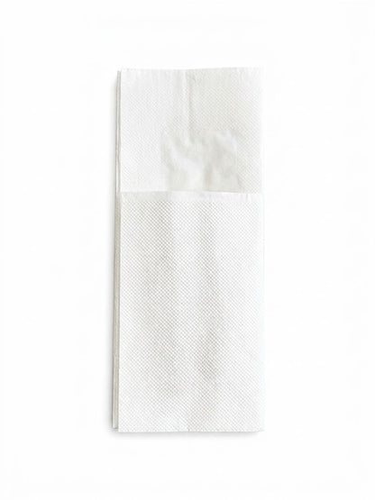 Servetele albe plic tacam, 2 straturi, 33 x 33, 75 buc/pachet