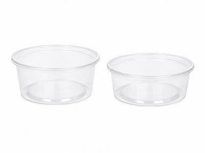 CASEROLE TRANSPARENTE ROTUNDE DIN PP , 200CC