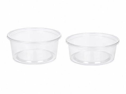 CASEROLE TRANSPARENTE ROTUNDE DIN PP , 200CC