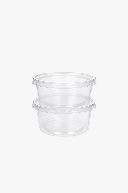 CASEROLE TRANSPARENTE ROTUNDE DIN PP , 250CC