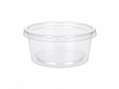 CASEROLE TRANSPARENTE ROTUNDE DIN PP , 250CC