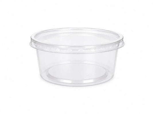 CASEROLE TRANSPARENTE ROTUNDE DIN PP , 250CC