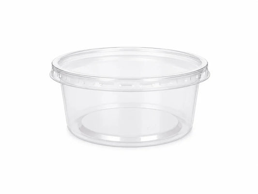 Caserole transparente din PP cups plus capac, 125 ml