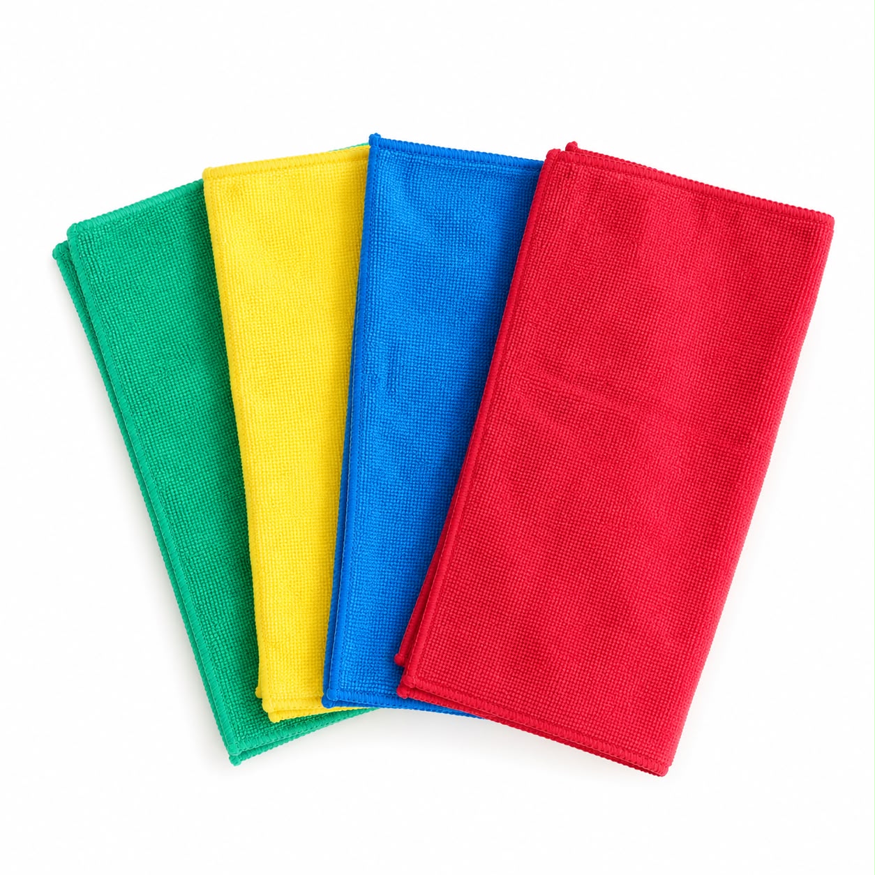 Lavetă microfibră galbenă, 30 × 30 cm, 10 buc/set