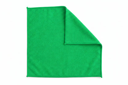 Lavetă microfibră verde, 30 × 30 cm, 10 buc/set