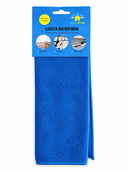 Lavetă microfibră, 30 × 30 cm, 1 buc/set carton