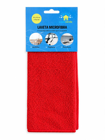 Lavetă microfibră, 30 × 30 cm, 1 buc/set carton