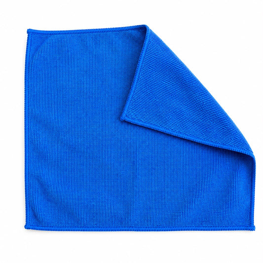 Lavetă microfibră albastră, 40 × 40 cm, 1 buc/set folie