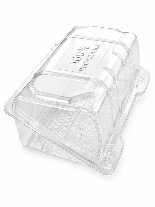 Cutii de patiserie transparente cu capac 185 × 273 mm, H 77 mm