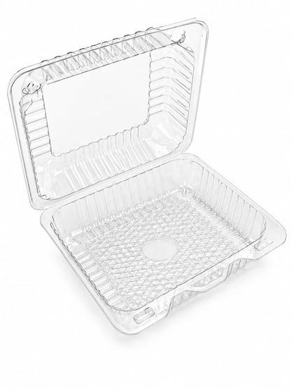 Cutii de patiserie transparente cu capac 153 × 158 mm, H 40 + 40 mm